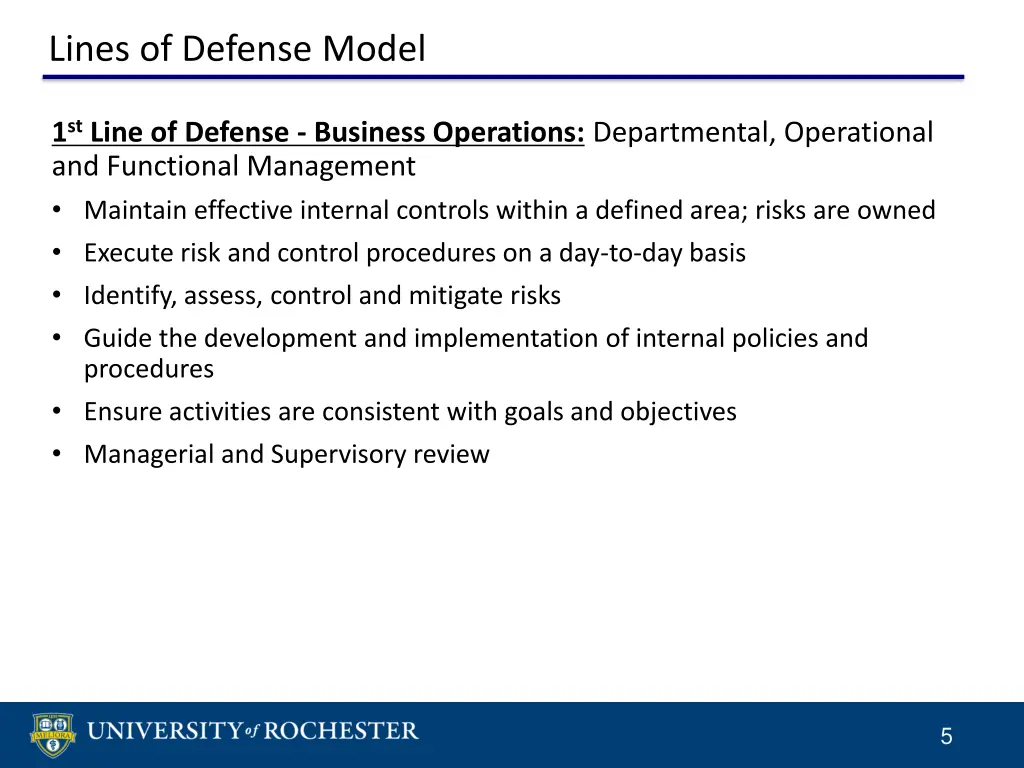 lines of defense model 1