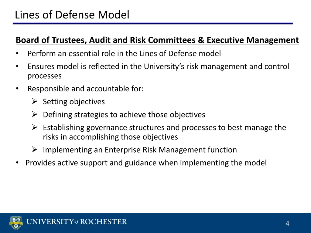 lines of defense model
