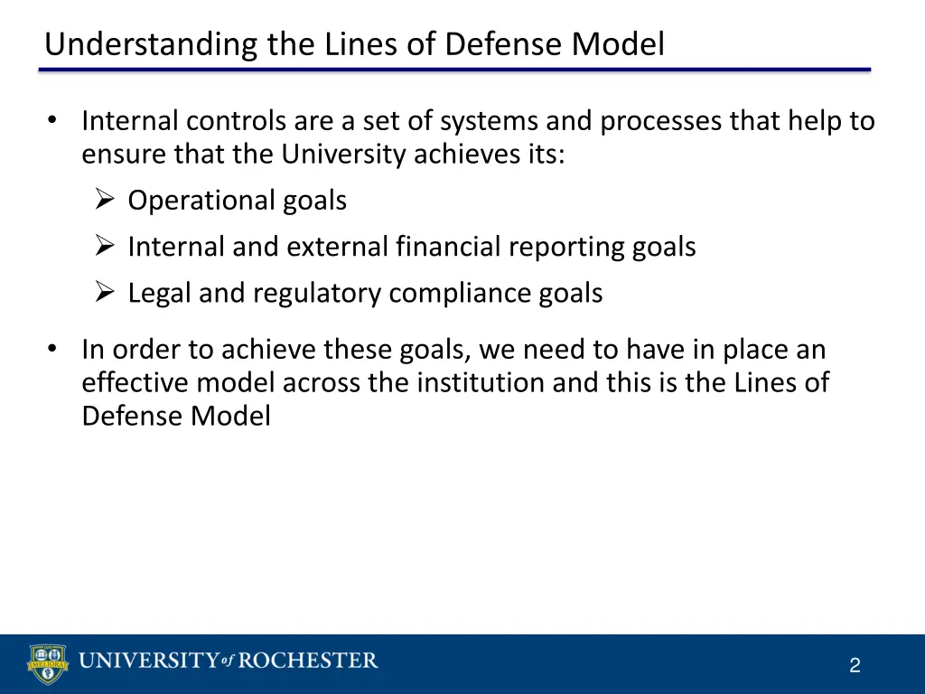 understanding the lines of defense model