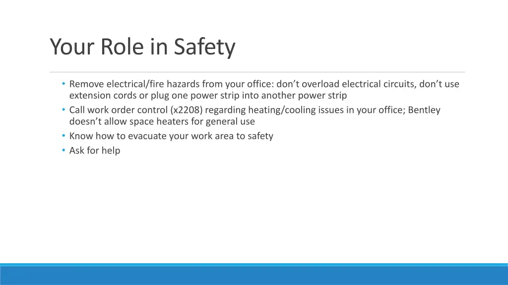 your role in safety 1