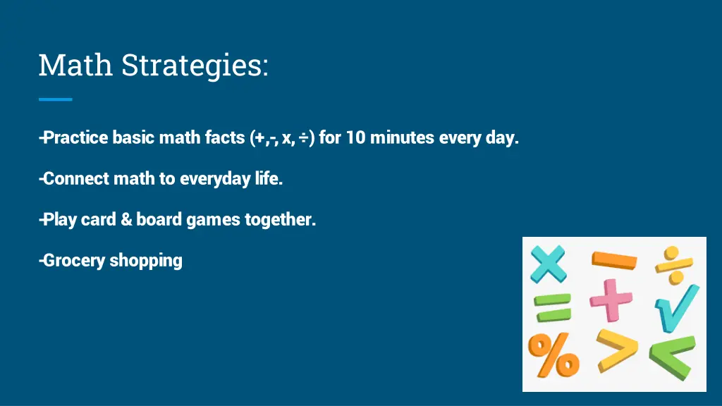 math strategies