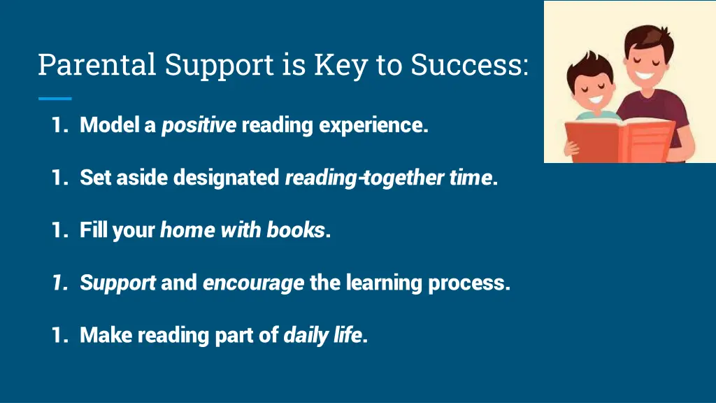 parental support is key to success
