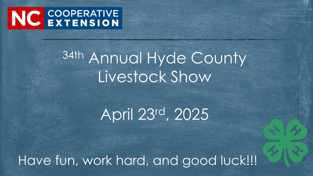 34th annual hyde county livestock show