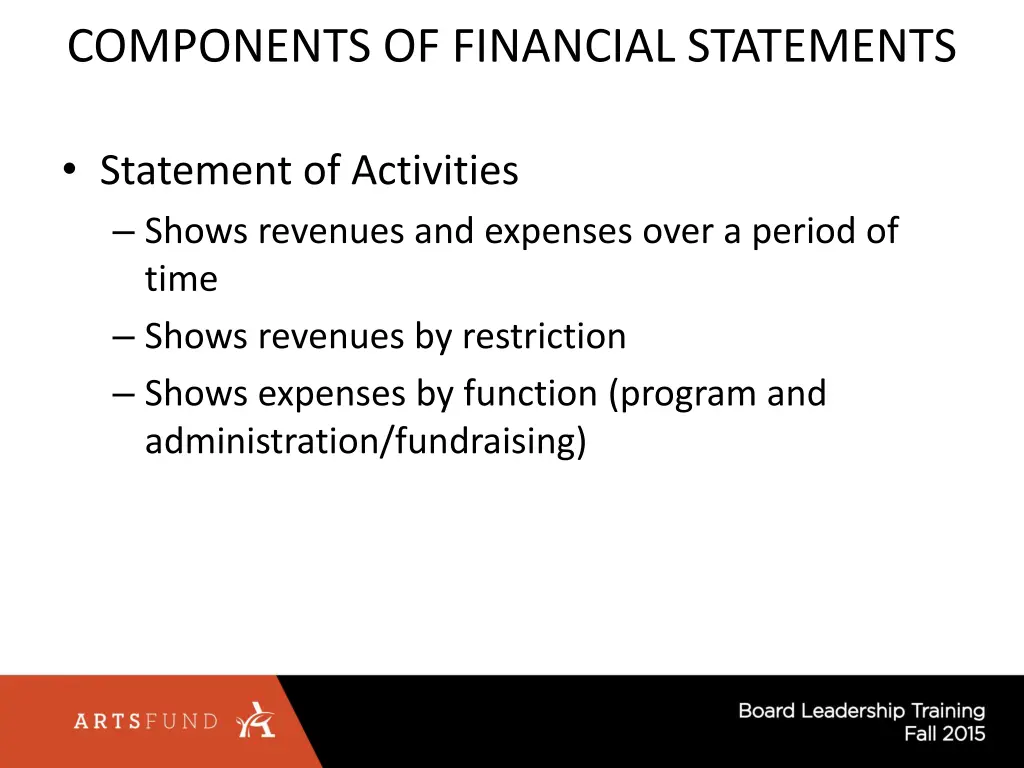 components of financial statements 1