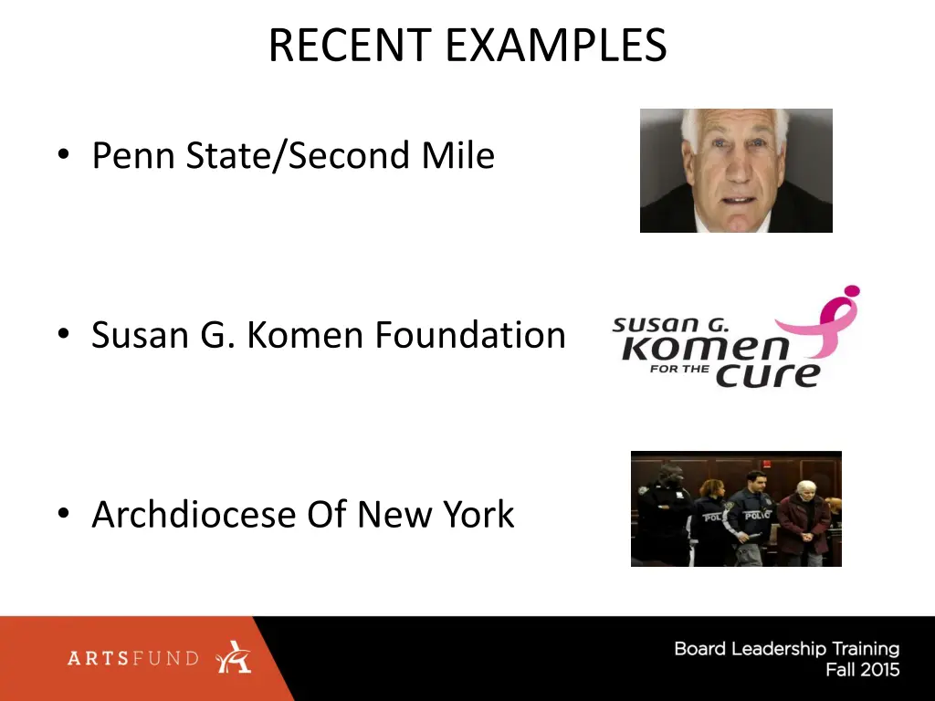 recent examples