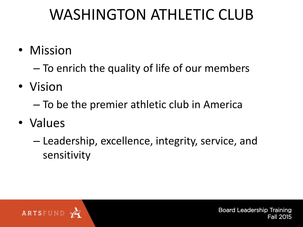 washington athletic club