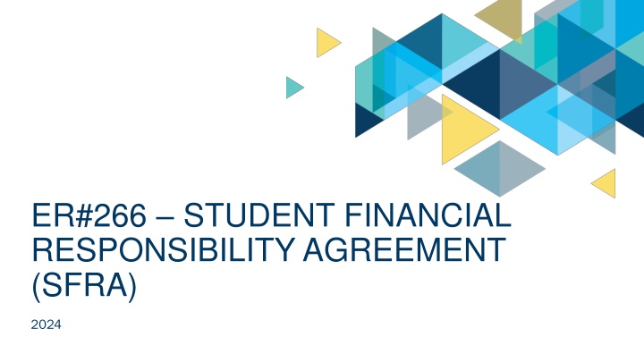 er 266 student financial responsibility agreement