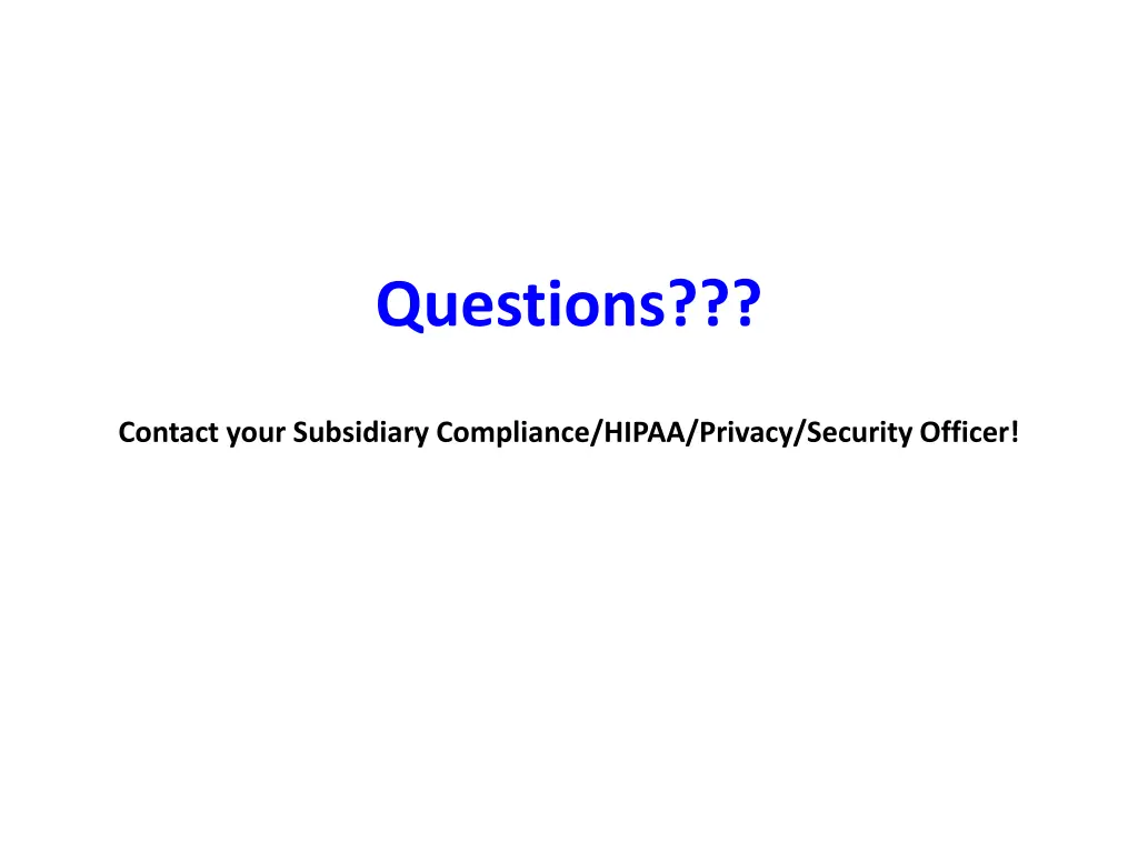questions
