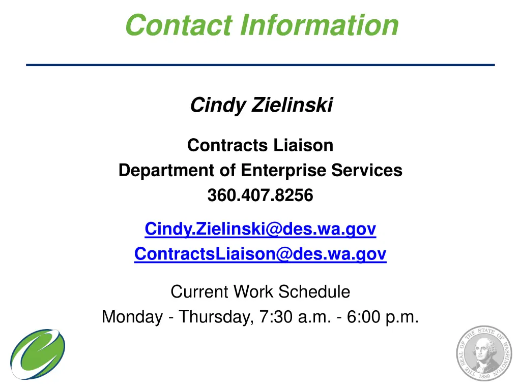 contact information