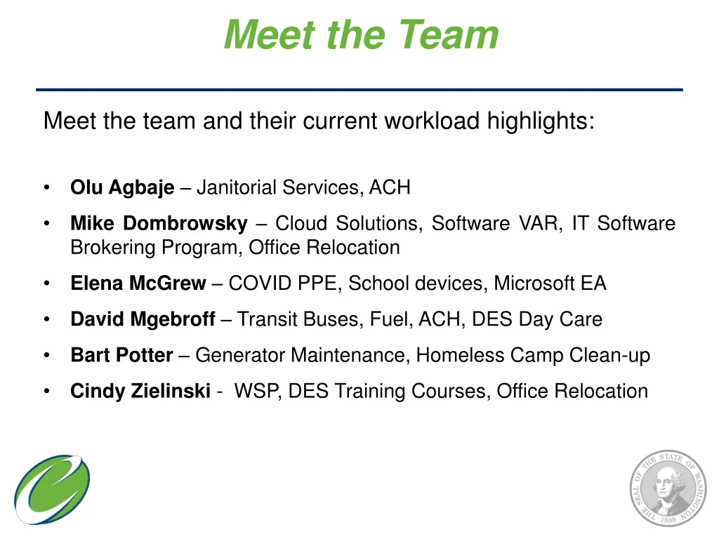 meet the team