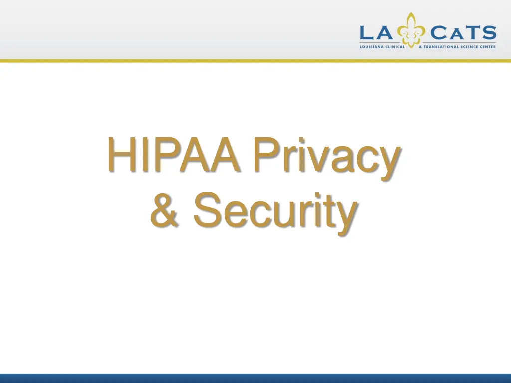 hipaa privacy security