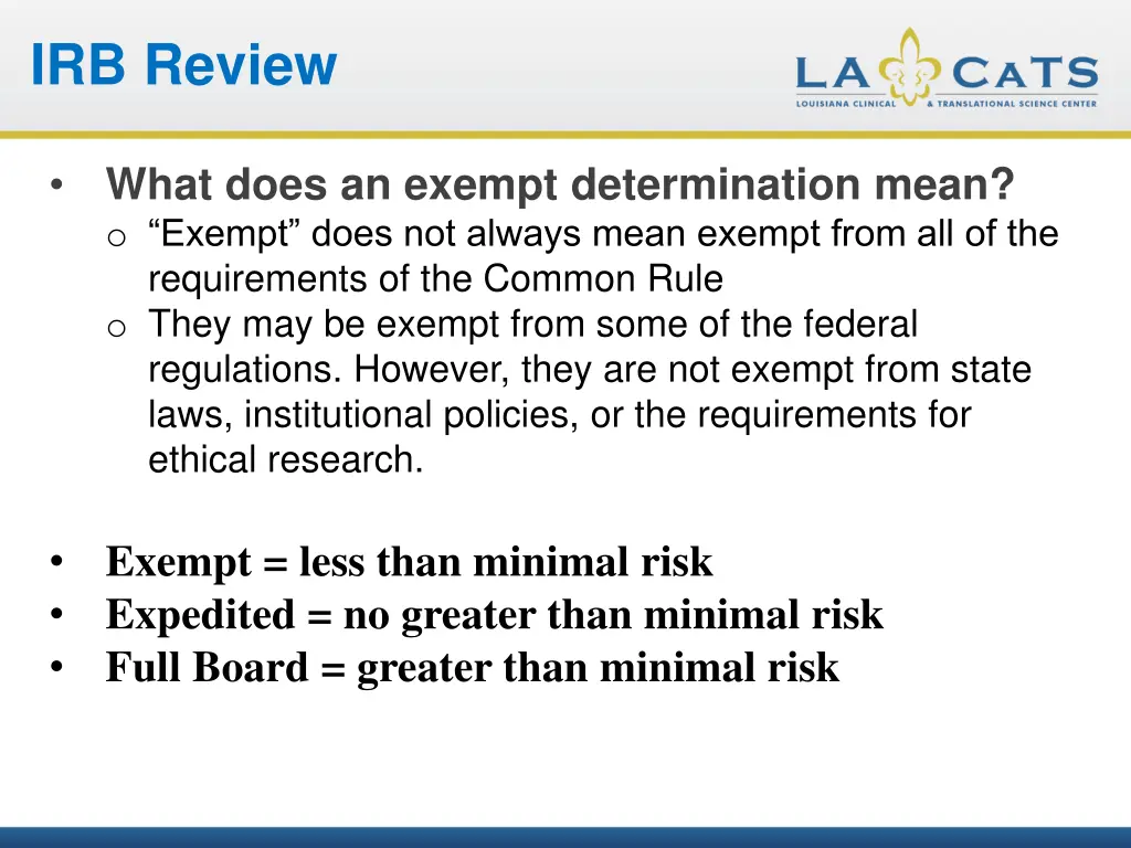 irb review 1