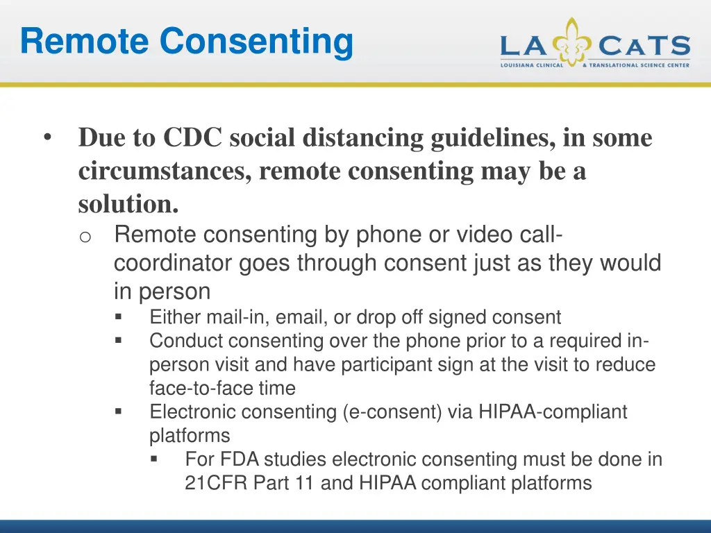 remote consenting