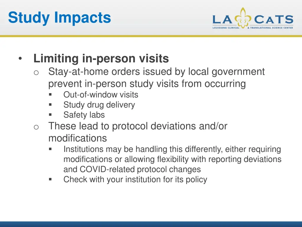 study impacts 1