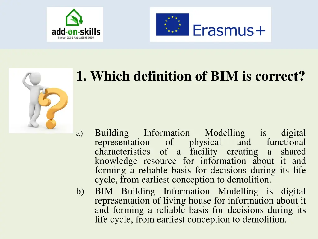 1 which definition of bim is correct