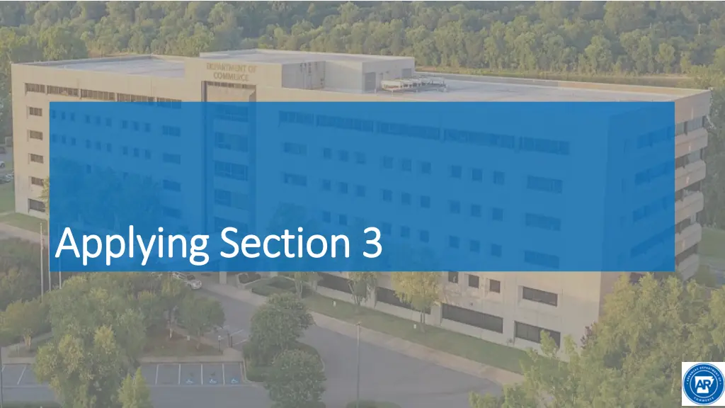 applying section 3 applying section 3