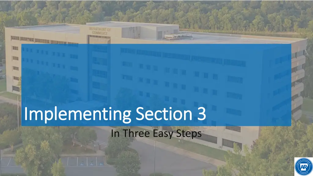 implementing section 3 implementing section