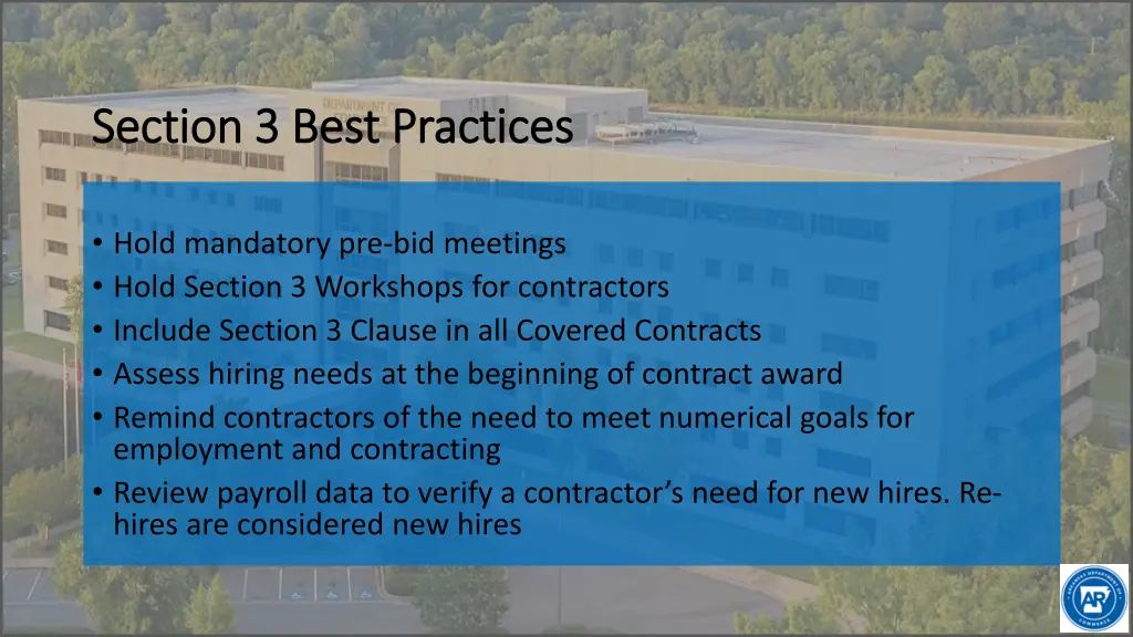section 3 best practices section 3 best practices
