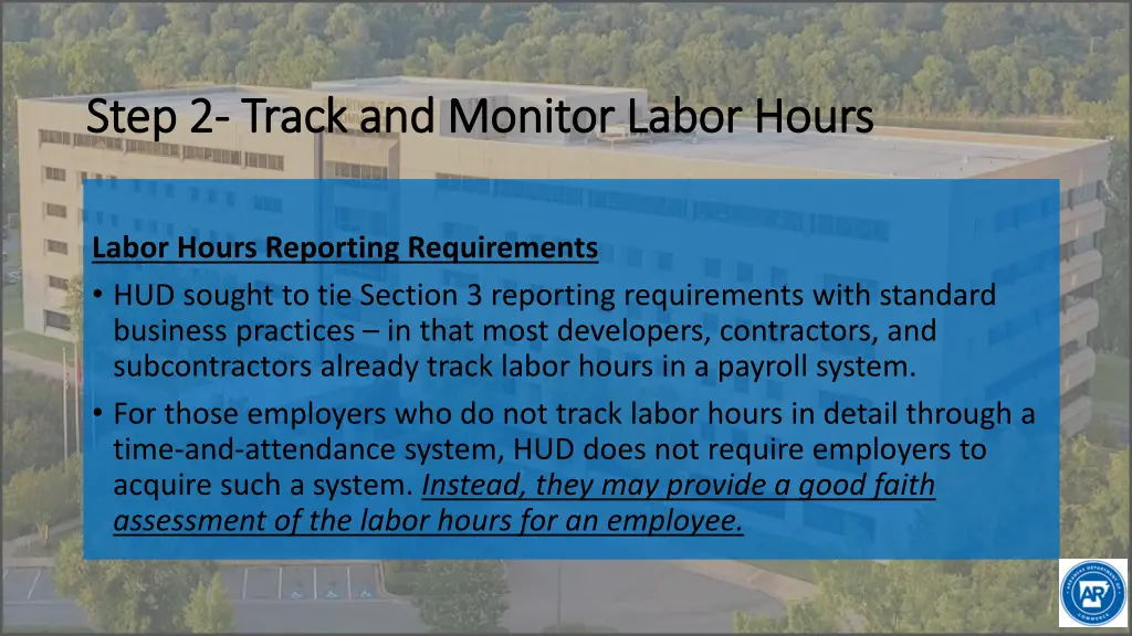 step 2 step 2 track and monitor labor hours track