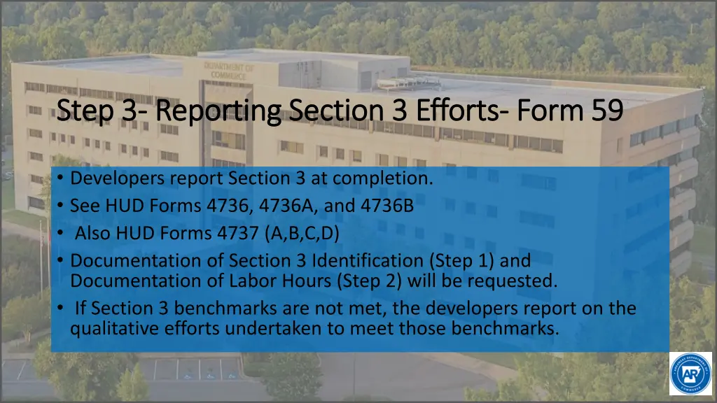 step 3 step 3 reporting section 3 efforts