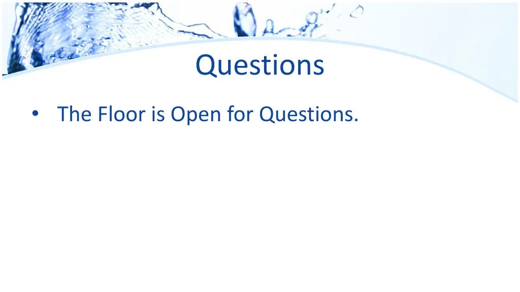 questions