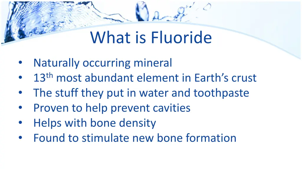 what is fluoride