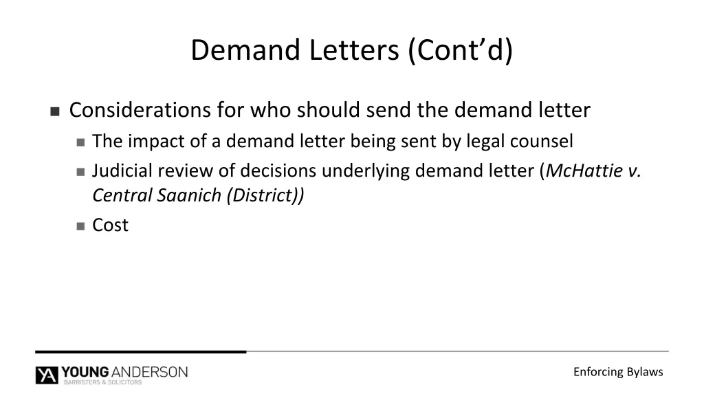 demand letters cont d