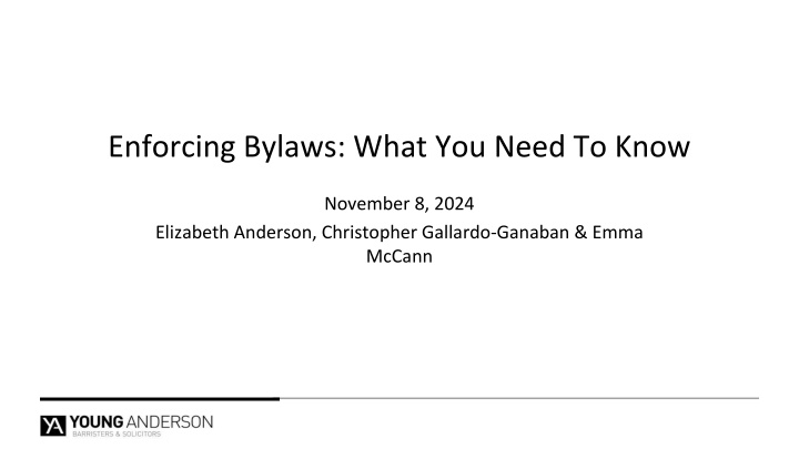 enforcing bylaws what you need to know