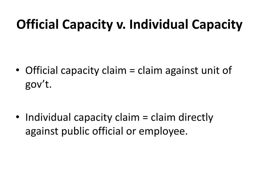 official capacity v individual capacity