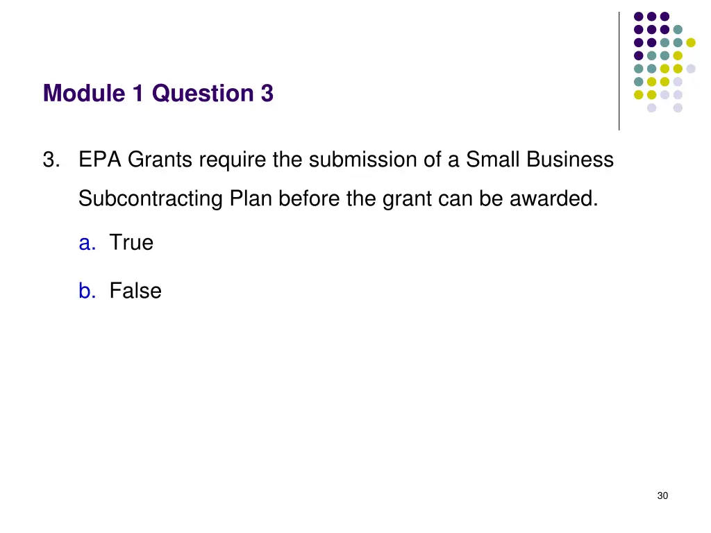 module 1 question 3