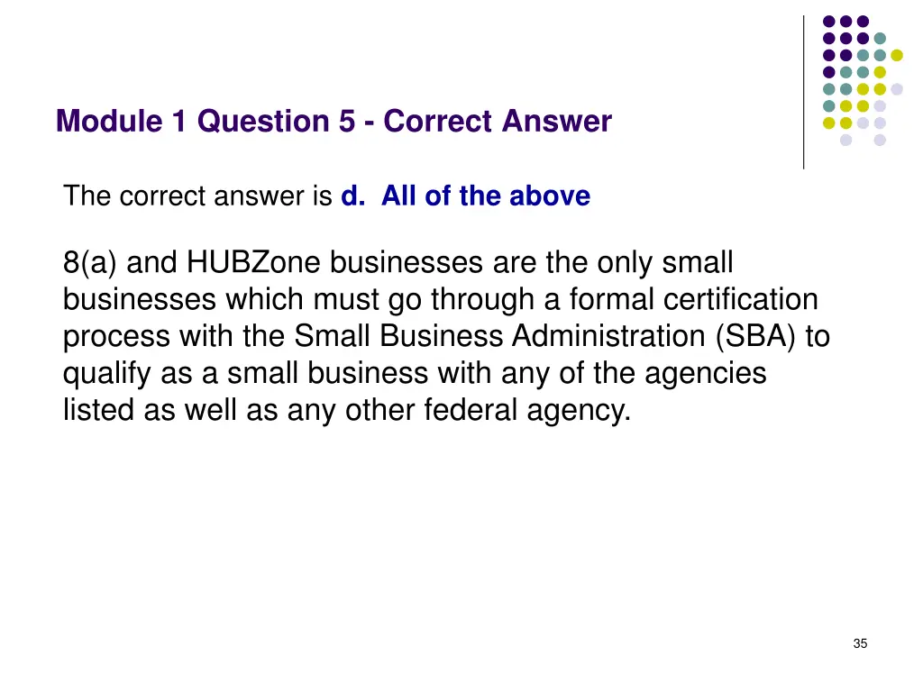 module 1 question 5 correct answer