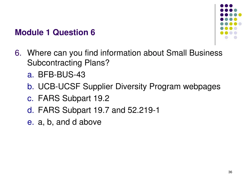 module 1 question 6
