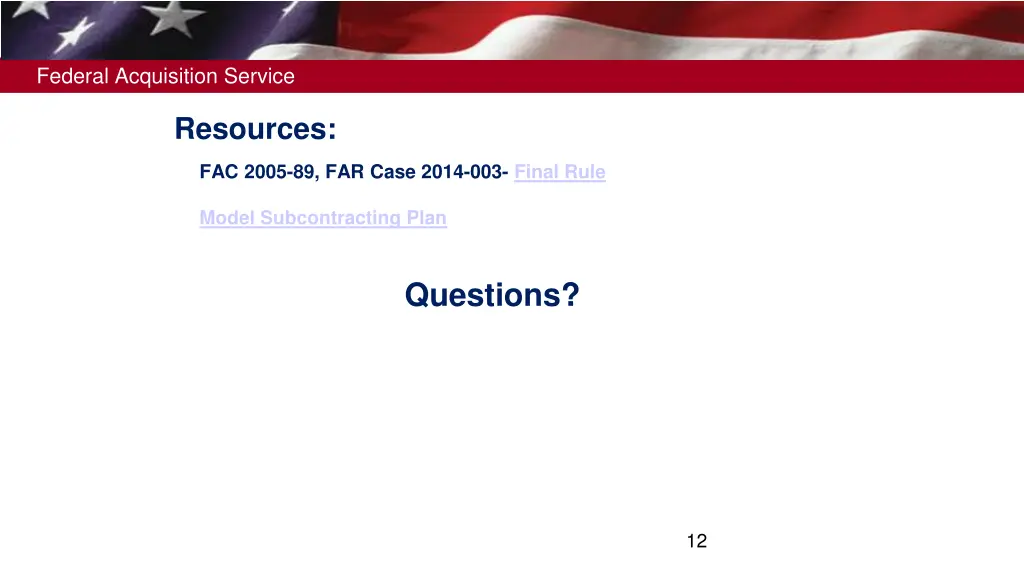 federal acquisition service 8