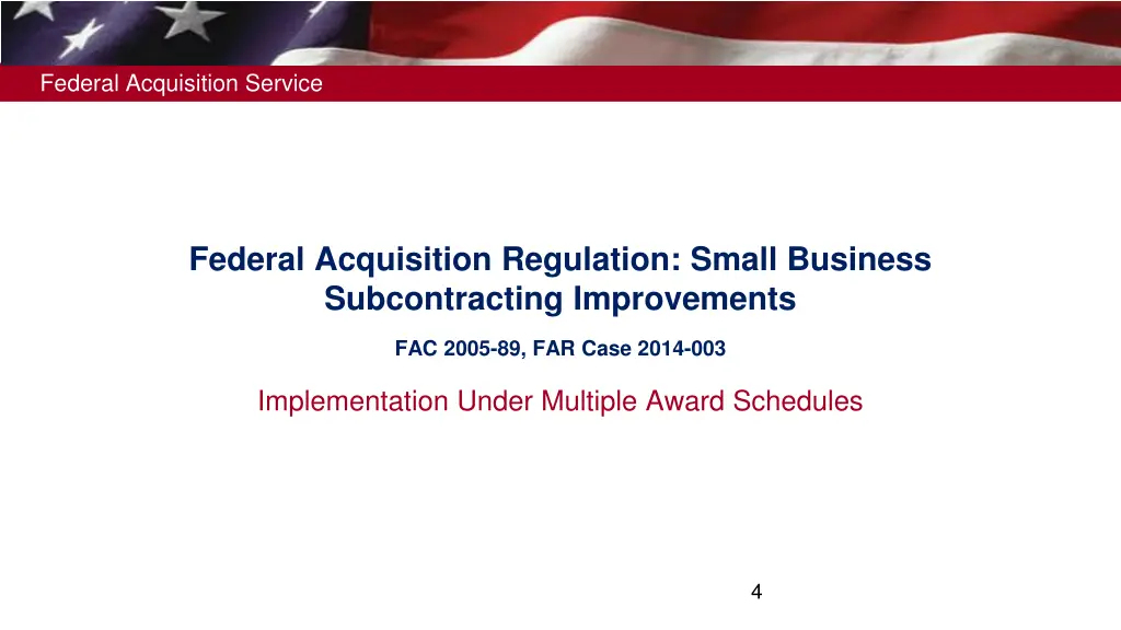 federal acquisition service