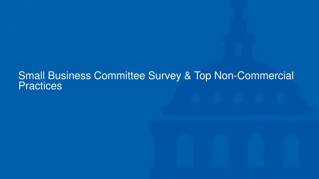small business committee survey