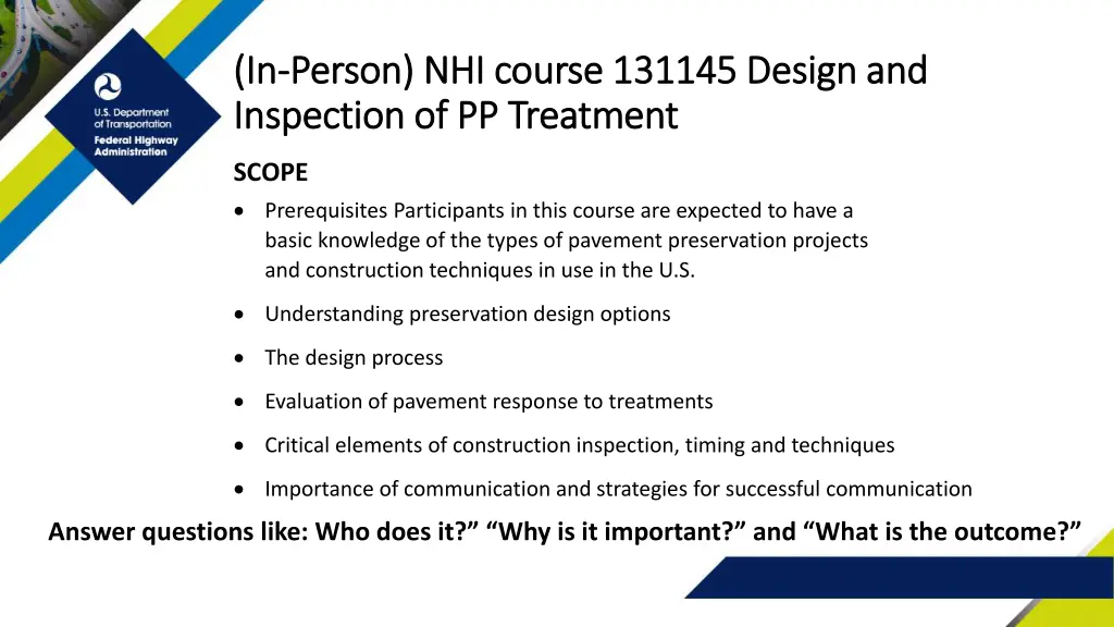 in in person nhi course 131145 design and person