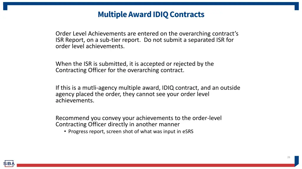 multiple award idiq contracts