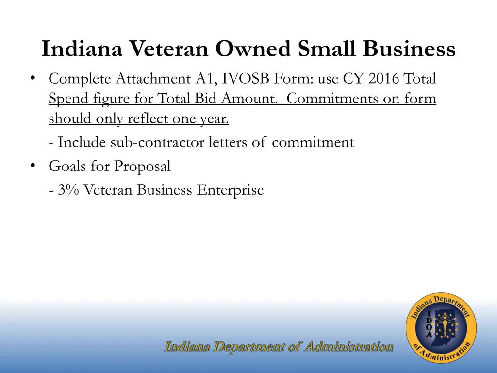 indiana veteran owned small business complete