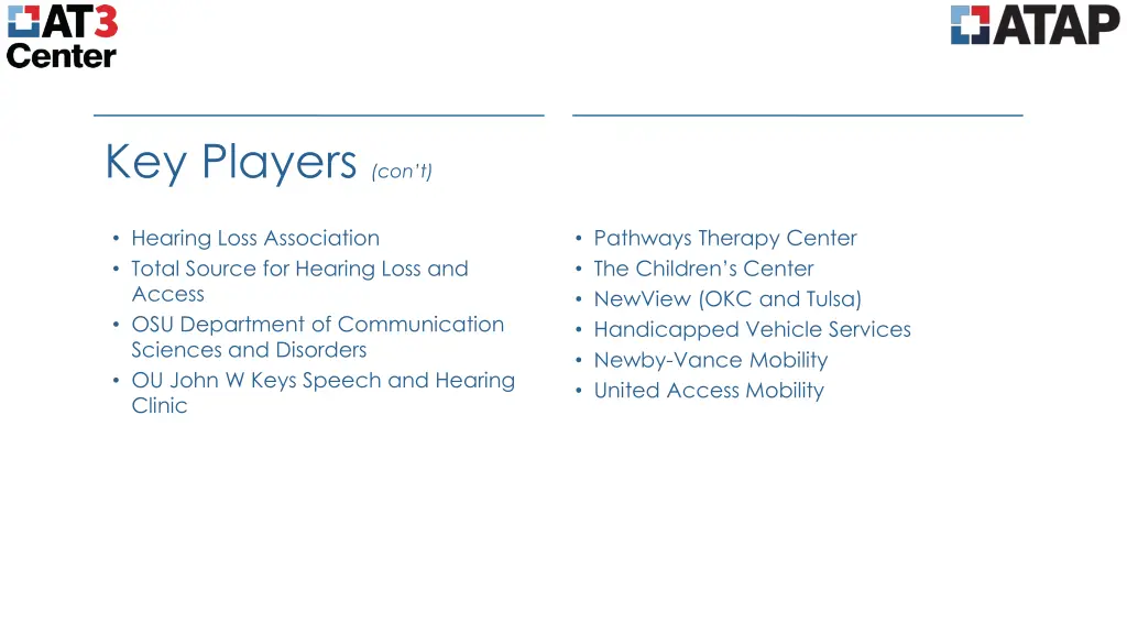 key players con t