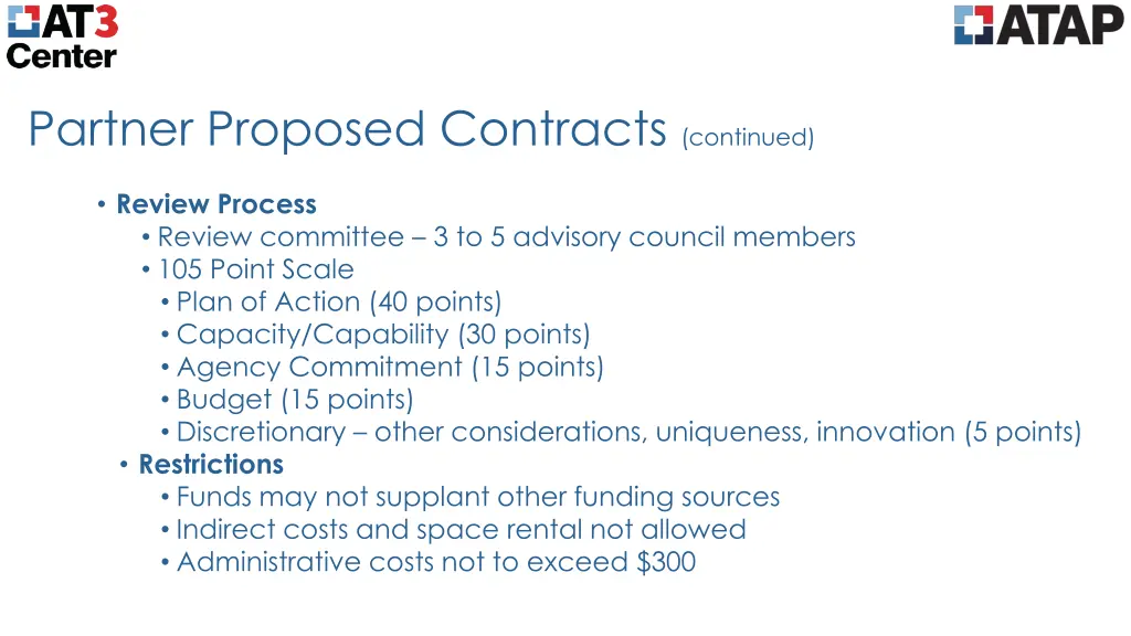 partner proposed contracts continued 1