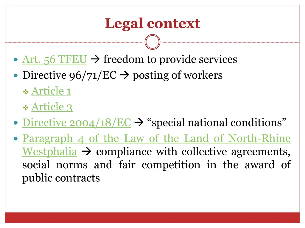 legal context