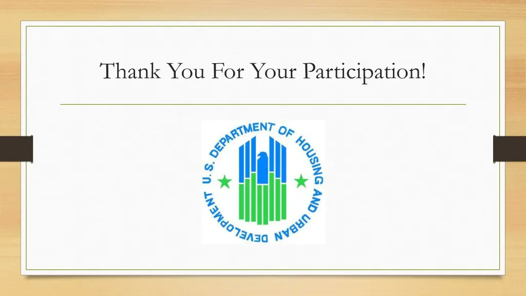 thank you for your participation
