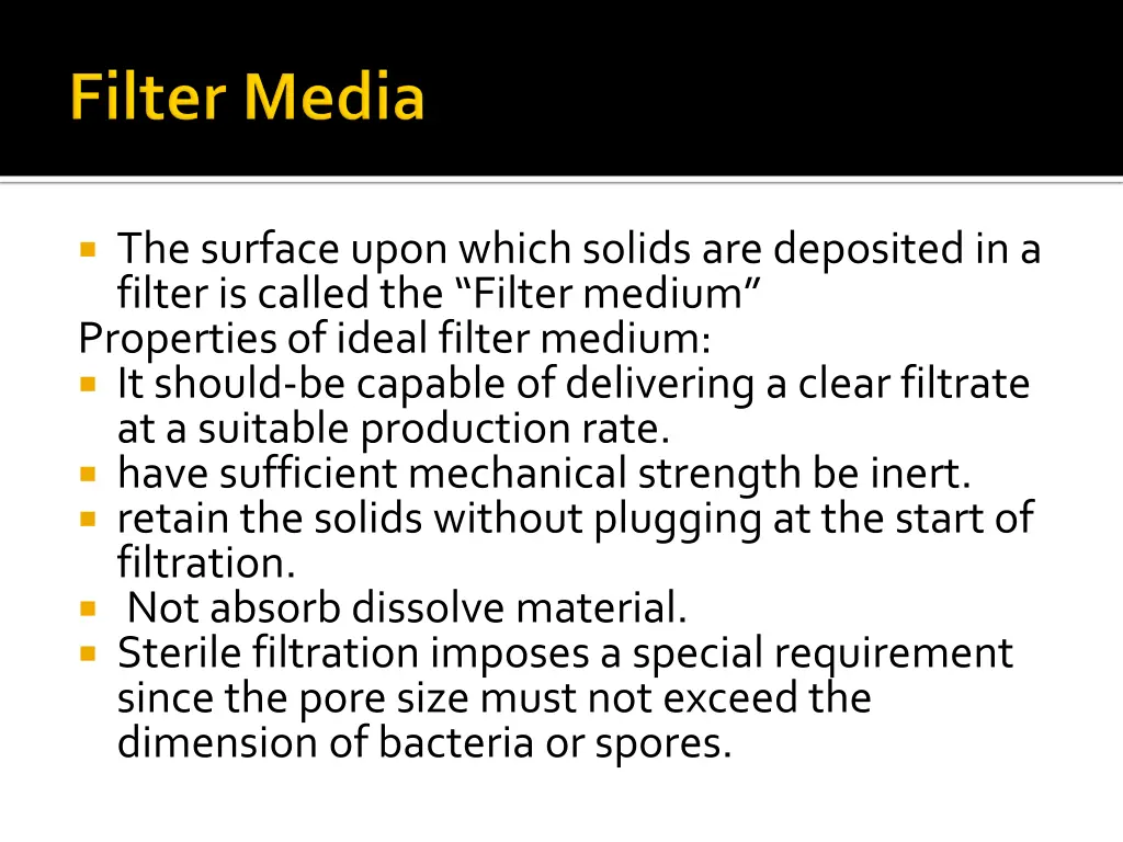 the surface upon which solids are deposited