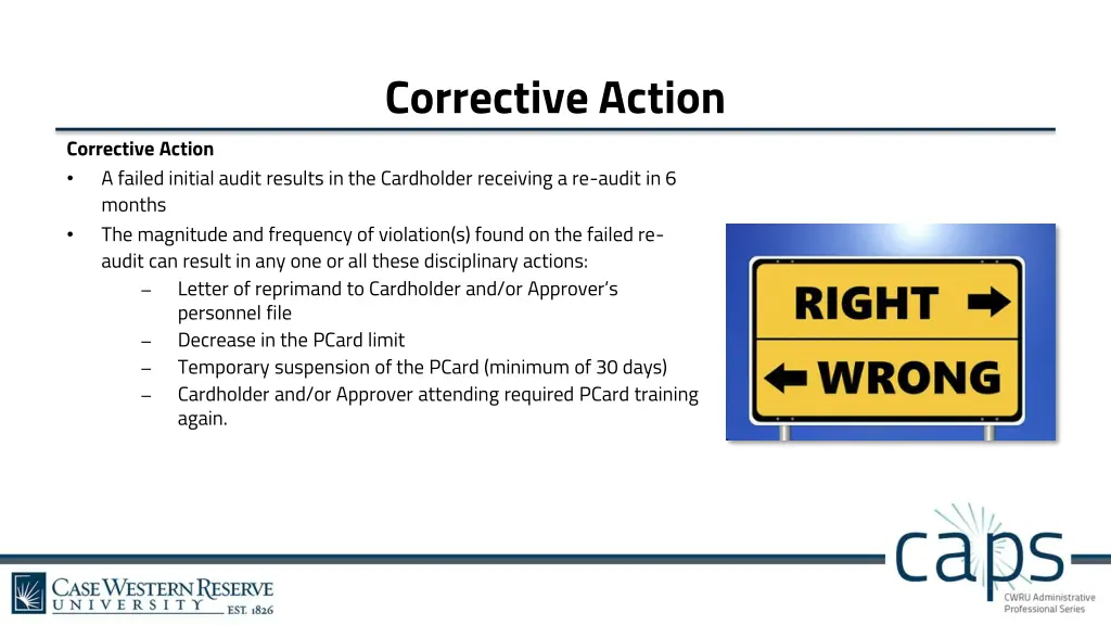 corrective action