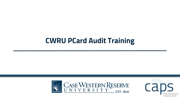 cwru pcard audit training