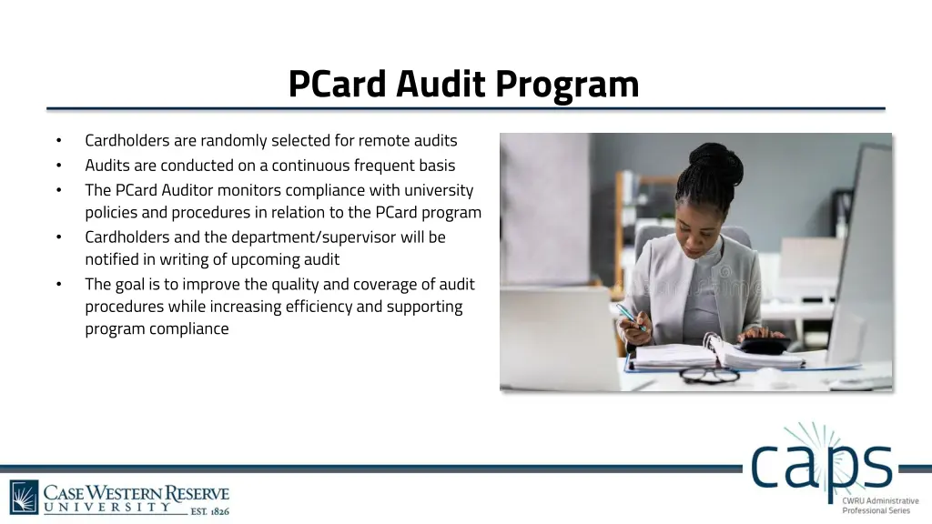 pcard audit program