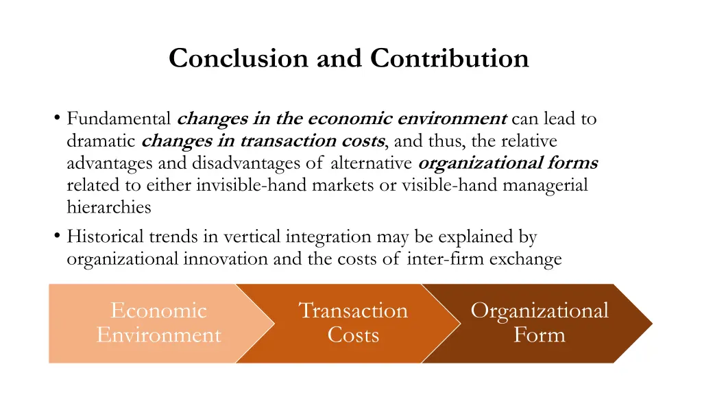 conclusion and contribution