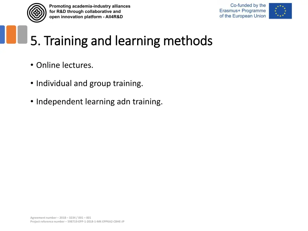 5 5 training and learning methods training