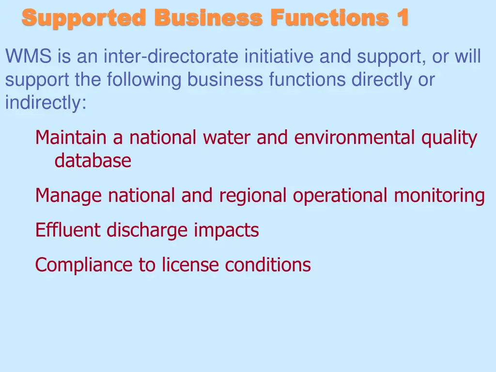 supported business functions 1 supported business