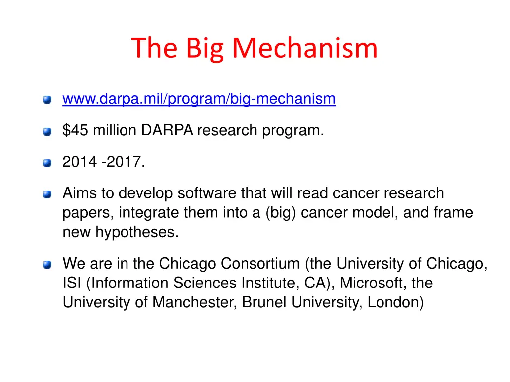 the big mechanism